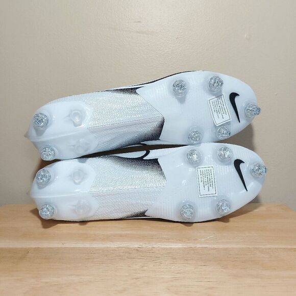 Nike Vapor Edge Elite 360 Flyknit Detachable Football Cleats White Black 13.5 - Picture 5 of 7
